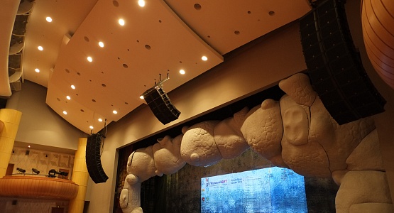 Installation of audio equipment in the concert hall and in the apparatus room  Folk Theater Russian Song