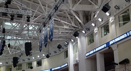 Системы звукоусиления и постановочного света. Спортивный комплекс «Самбо-70»