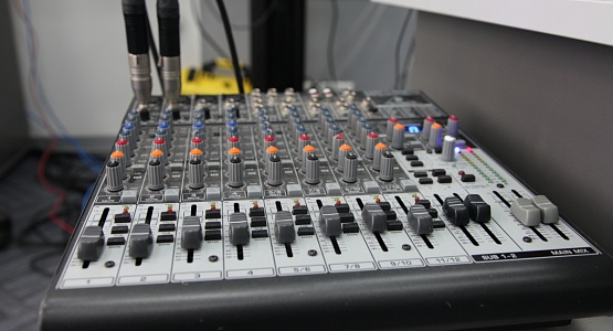 Equipment of audio recording studio and video studio. Temocenter